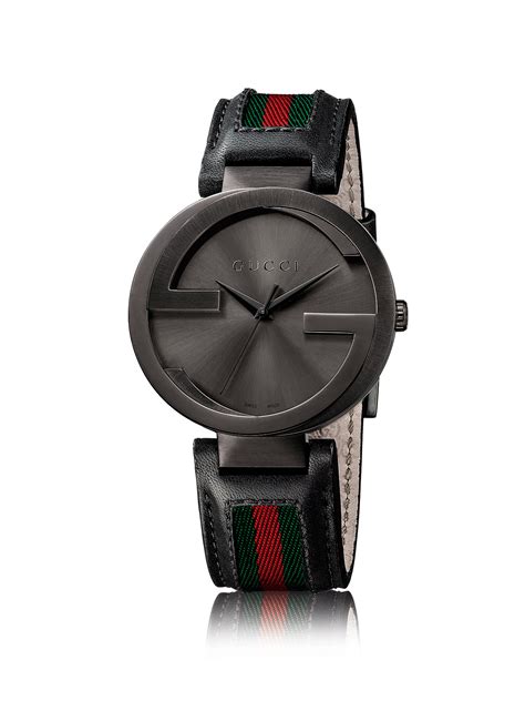 gucci mens interlocking watch 731903348226|Gucci Interlocking G Black PVD Watch on SALE .